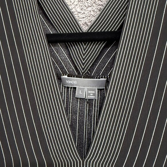Vince silk stripe tunic Large - Picture 10 of 13